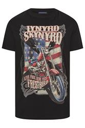 BadRhino Big & Tall Black Lynyrd Skynyrd Bike Graphic T-Shirt