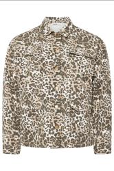 YOURS Plus Size Natural Brown Leopard Print Twill Jacket | Yours Clothing 5