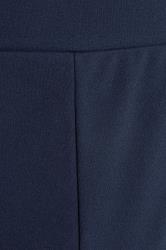 Plus Size Navy Blue Stretch Tapered Trousers | Yours Clothing 2
