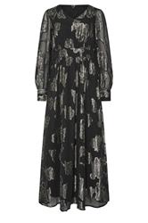 LTS Tall Black & Gold Floral Jacquard Maxi Dress | Long Tall Sally  5