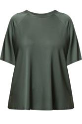 YOURS Plus Size Sage Green Soft Touch T-Shirt | Yours Clothing 5