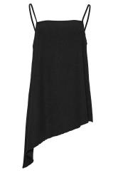 LTS Tall Black Strappy Asymmetric Cami Top