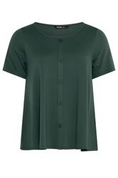 YOURS Curve Khaki Green Soft Touch Top