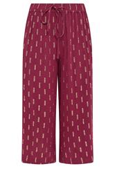 M&Co Berry Red Foil Cropped Trousers | M&Co 6