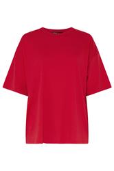 YOURS Curve Red Boxy T-Shirt