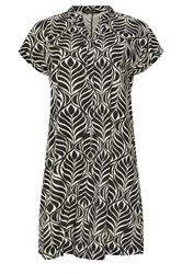 M&Co Women's Black Leaf Print Mini Dress | M&Co 6