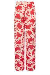 LTS Tall Women's Pink Floral Satin Wide Leg Trousers | Long Tall Sally 6