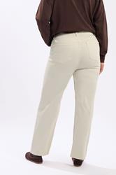 YOURS Plus Size Cream Wide Leg Denim Jeans | Yours Clothing 2