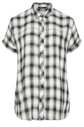 YOURS Plus Size Black Check Short Sleeve Shirt | Yours Clothing 5