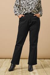 EVANS Plus Size Curve Fit Black Straight Leg Jeans | Evans  3