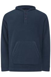 BadRhino Big & Tall Navy Blue Borg Lined Fleece