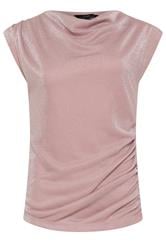 STAR Pink Shimmer Draped Top