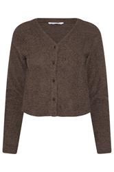 PixieGirl Petite Chocolate Brown Chenille Cardigan