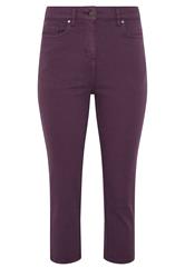 M&Co Berry Purple Ankle Grazer Jeans