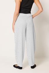 LTS Tall Women's White Polka Dot Barrel Leg Trousers | Long Tall Sally 5