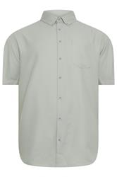 KAM Big & Tall Sage Green Dobby Textured Shirt
