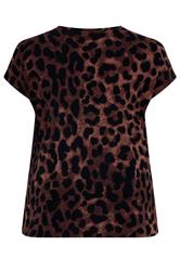 YOURS Plus Size Brown Leopard T-Shirt | Yours Clothing 8