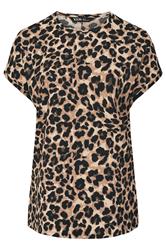 YOURS Plus Size Brown Leopard Print Top | Yours Clothing 5