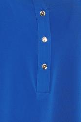 M&Co Blue Half Placket Blouse | M&Co 5