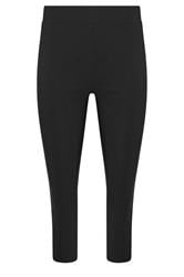 PixieGirl Petite Black Slim Fit Capri Cropped Trousers