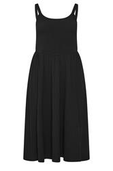 YOURS Curve Black Shirred Sundress