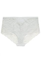 YOURS Curve Grey Marl Lace Back Full Briefs | Yours Clothing 7