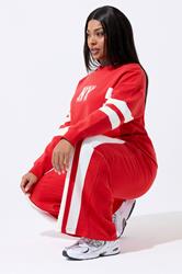 LIMITED COLLECTION Plus Size Red 'NY' Stripe Sweatshirt | Yours Clothing 2