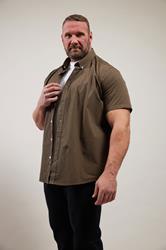 BadRhino Big & Tall Brown Gingham Check Shirt | BadRhino 3