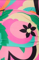 YOURS Plus Size Floral Abstract Print Plunge Swimsuit | Yours Clothing 6