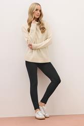 LTS PREMIUM Tall Womens Black Cotton Stretch Leggings | Long Tall Sally 3