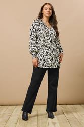 EVANS Plus Size Curve Fit Black Straight Leg Jeans | Evans  1