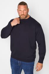 D555 Big & Tall Navy Blue Rockford Sweatshirt | BadRhino 3