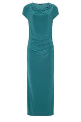 LTS Tall Teal Blue Cowl Neck Maxi Dress
