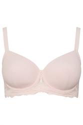 YOURS Curve Pink Soft Touch Ribbed Underwired Bra