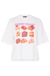 LIMITED COLLECTION Curve White 'Sweet Treat' Slogan T-Shirt