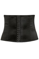YOURS Curve Black Hook & Eye Control Belly Band