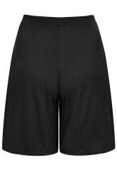 YOURS Plus Size Black Jersey Pull On Shorts | Yours Clothing 7