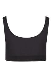 YOURS Plus Size Black Seamless Padded Non-Wired Bralette | Yours Clothing 6