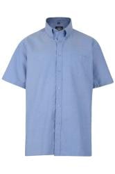 KAM Blue Oxford Short Sleeve Shirt