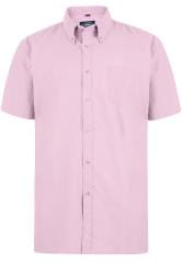 KAM Pink Oxford Short Sleeve Shirt