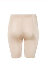 Plus Size Nude Satin Control High Waisted Shorts | Yours Clothing 4