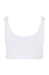 YOURS Plus Size White Seamless Non-Padded Non-Wired Bralette | Yours Clothing 5