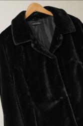 EVANS Plus Size Black Faux Fur Coat | Evans 6