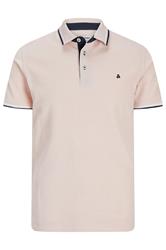 JACK & JONES Big & Tall Peach Pink Paulos Polo Shirt