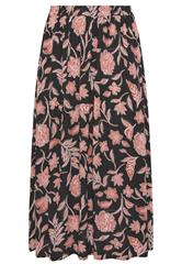 EVANS Plus Size Rust Orange Print A Line Midi Skirt | Evans 6