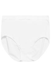 YOURS Plus Size White Seamless Light Control Full Briefs | Yours Clothing 4