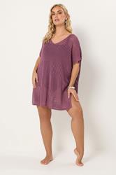 YOURS Plus Size Pink Throw On Beach Kimono | Yours Clothing 4