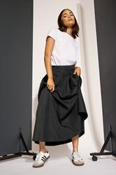 PixieGirl Petite Black Pleated Maxi Skirt | PixieGirl 6