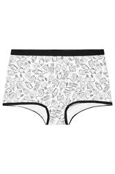 YOURSET 5 PACK Curve Black Perfume Bottle Print Shorts | Yours Clothing 7
