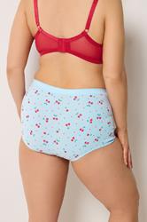 YOURSET 5 PACK Plus Size Blue Berry Print Shorts | Yours Clothing 5